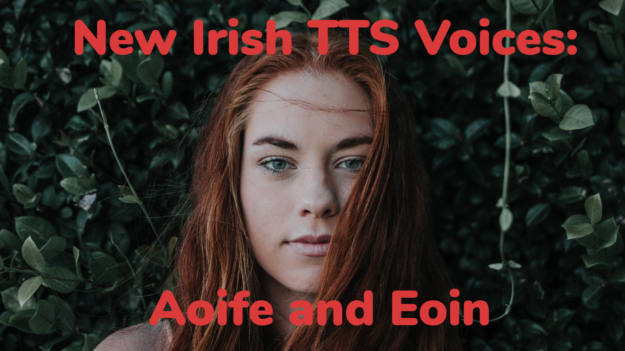 Irish language text-to-speech voices